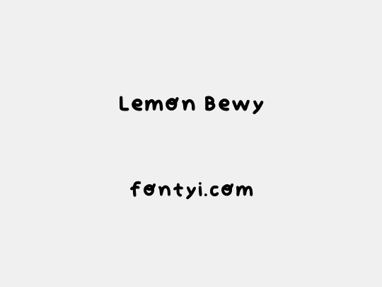 Lemon Bewy
