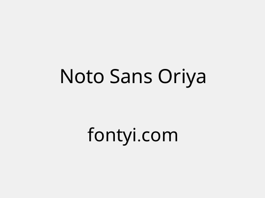Noto Sans Oriya
