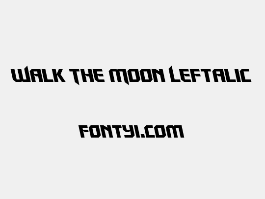 Walk The Moon Leftalic