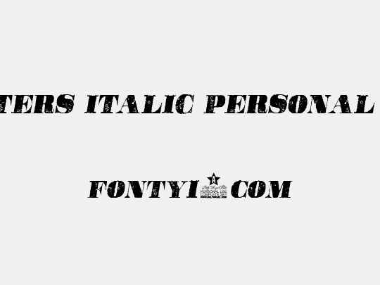 POSTERS ITALIC PERSONAL USE