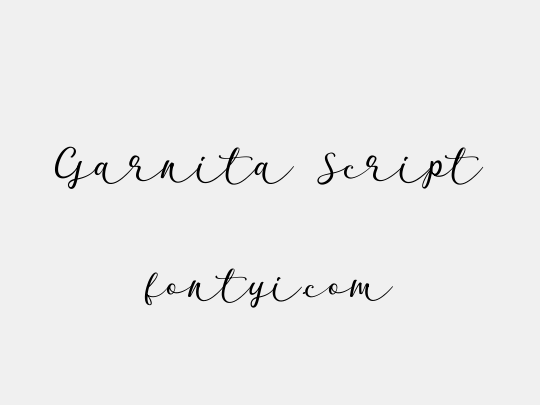 Garnita Script
