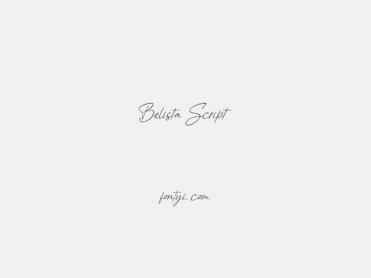 Belista Script