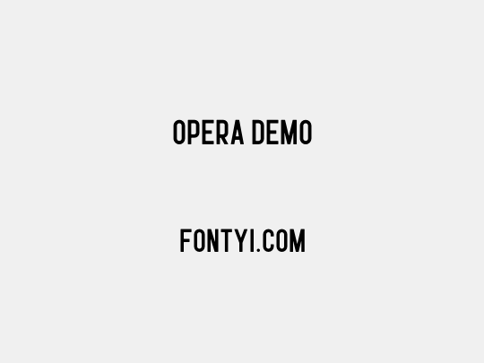 Opera Demo