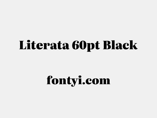 Literata 60pt Black