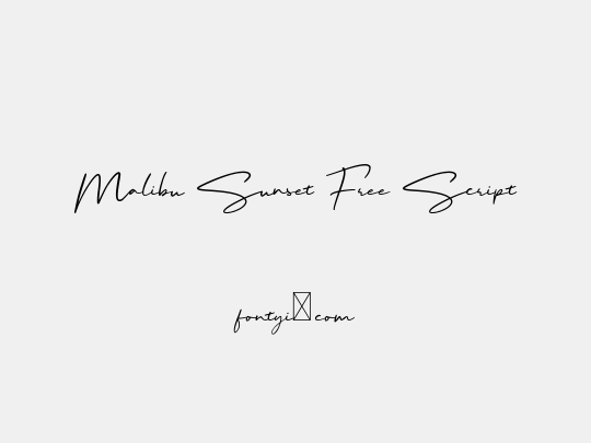 Malibu Sunset Free Script
