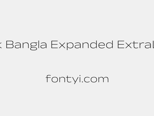 Anek Bangla Expanded ExtraLight
