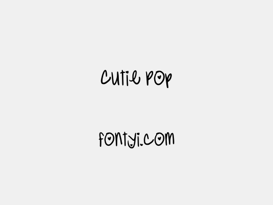 Cutie Pop