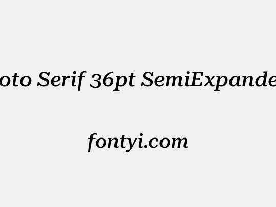 Roboto Serif 36pt SemiExpanded Medium