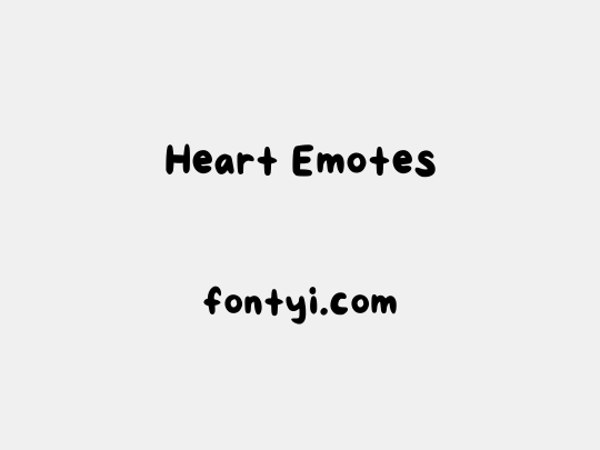 Heart Emotes