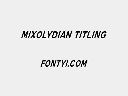 Mixolydian Titling