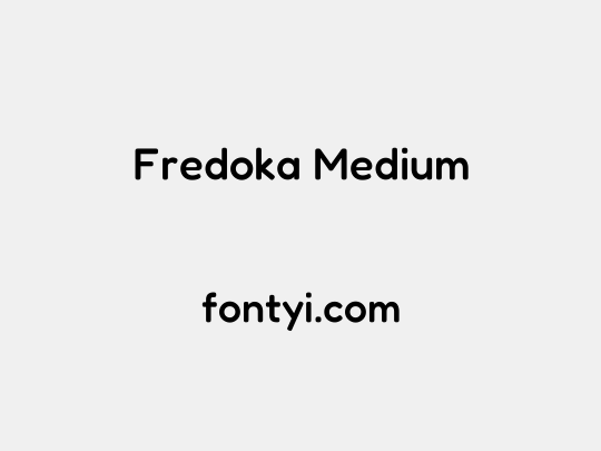 Fredoka Medium