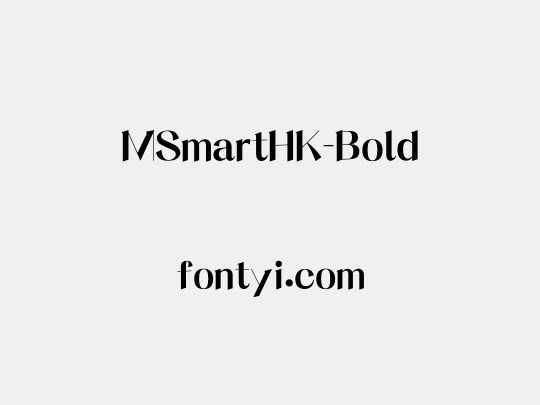 MSmartHK-Bold