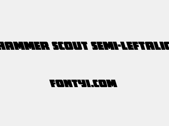 Hammer Scout Semi-Leftalic