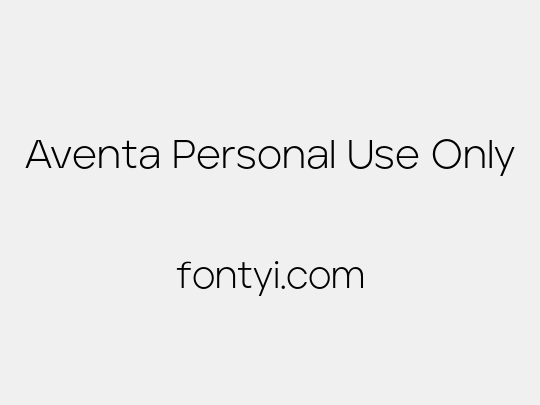 Aventa Personal Use Only