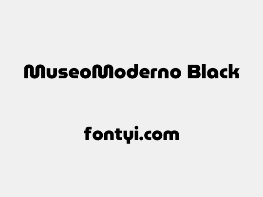MuseoModerno Black
