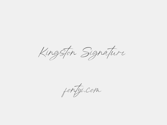 Kingston Signature