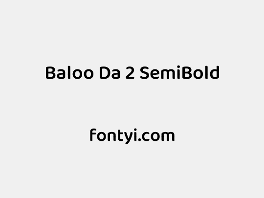 Baloo Da 2 SemiBold
