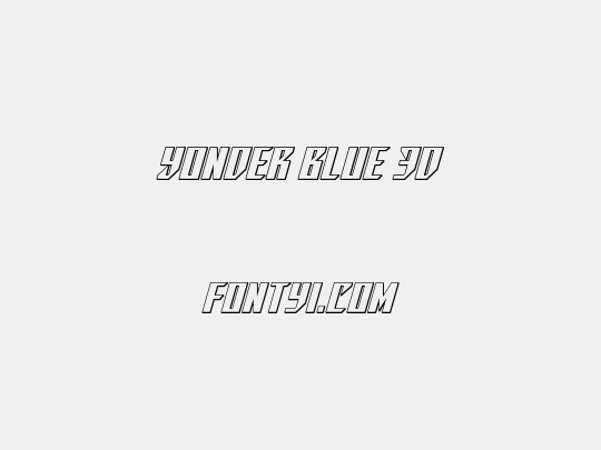Yonder Blue 3D
