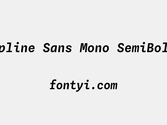 Spline Sans Mono SemiBold
