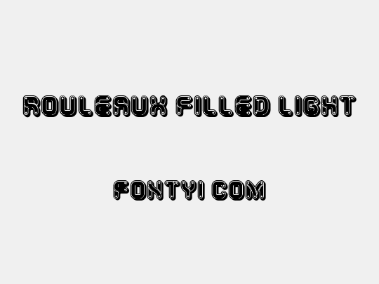 Rouleaux Filled Light