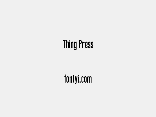 Thing Press