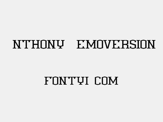 Anthony Demoversion