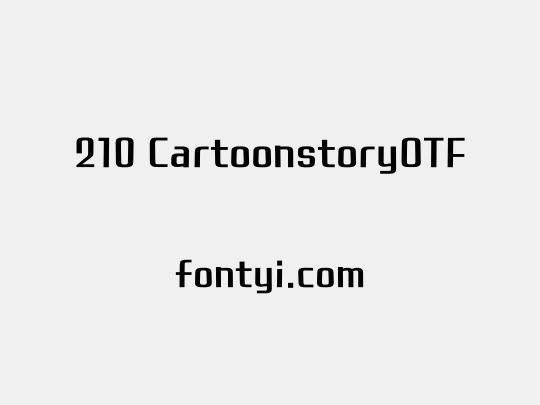 210 CartoonstoryOTF