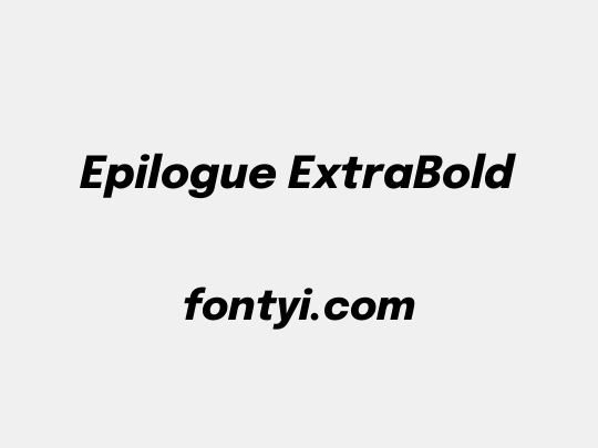 Epilogue ExtraBold