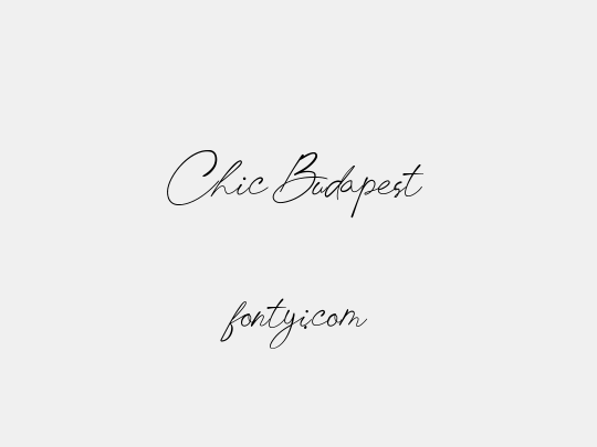 Chic Budapest