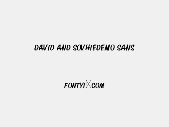 David And SovhieDEMO Sans