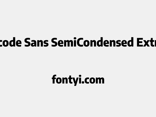 Encode Sans SemiCondensed ExtraBold