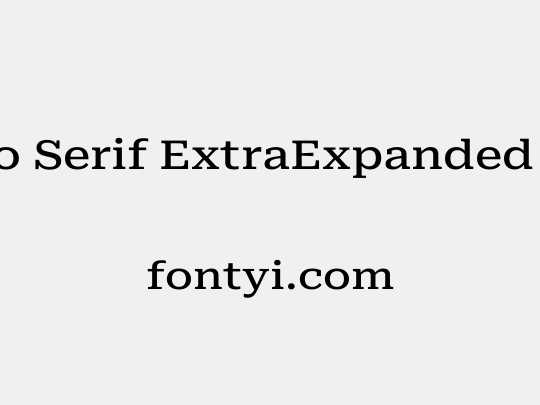 Roboto Serif ExtraExpanded Medium