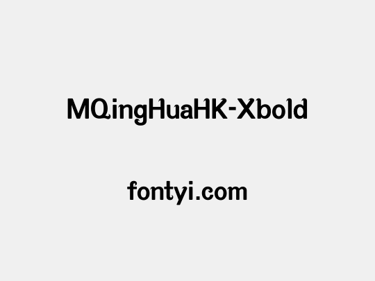 MQingHuaHK-Xbold