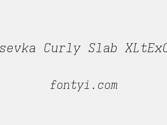 Iosevka Curly Slab XLtExObl
