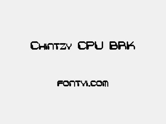 Chintzy CPU BRK