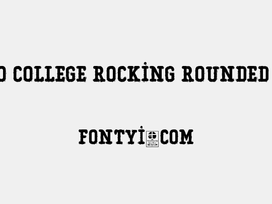 Typo College Rocking Rounded Demo