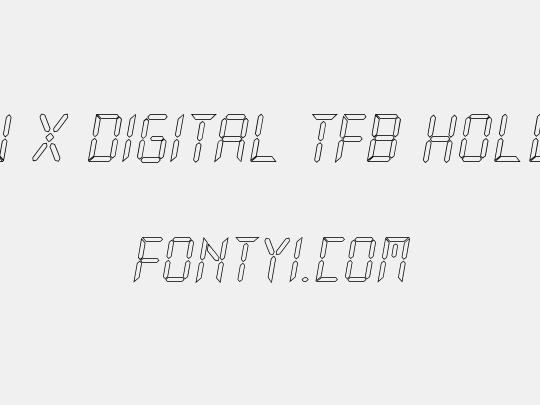 New X Digital tfb Hollow