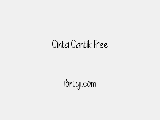 Cinta Cantik Free