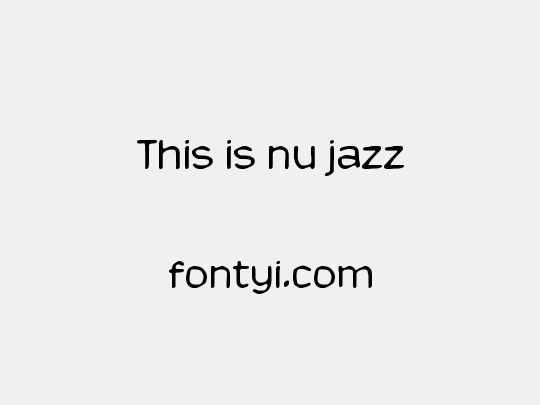 This is nu jazz