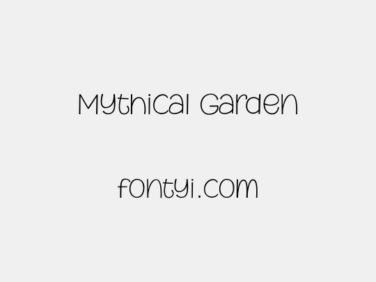 Mythical Garden