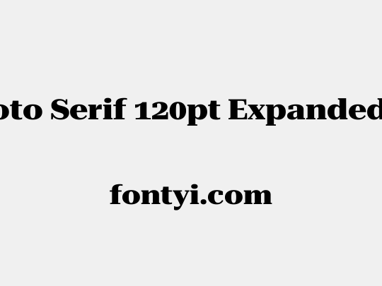 Roboto Serif 120pt Expanded ExtraBold