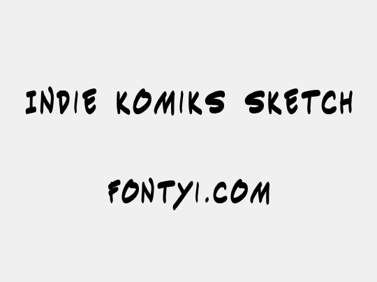 Indie Komiks Sketch
