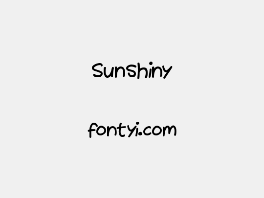 Sunshiny