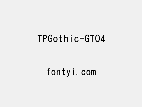 TPGothic-GT04