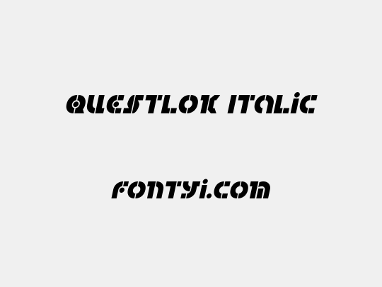 Questlok Italic