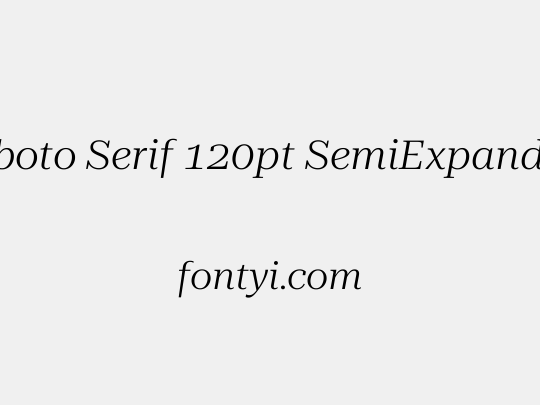 Roboto Serif 120pt SemiExpanded Light