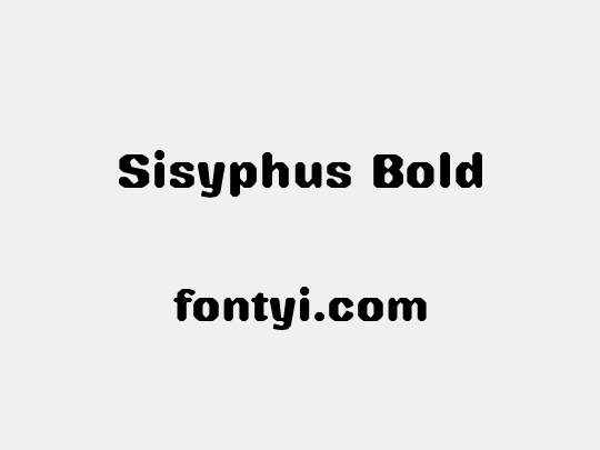 Sisyphus Bold