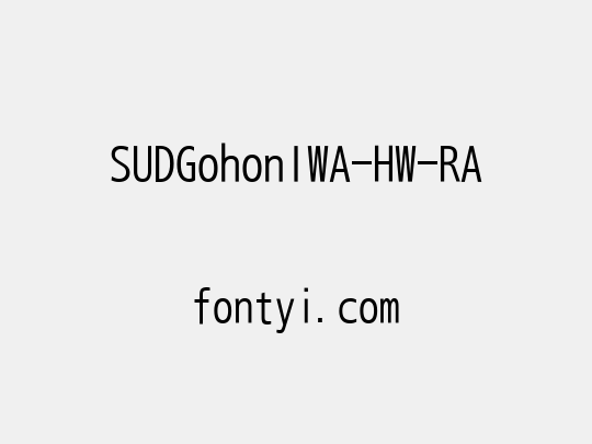 SUDGohonIWA-HW-RA