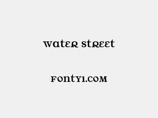 Water Street