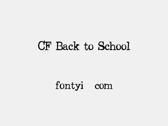 CF Back to School